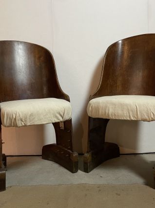 PAIRE DE FAUTEUILS DE CINEMA