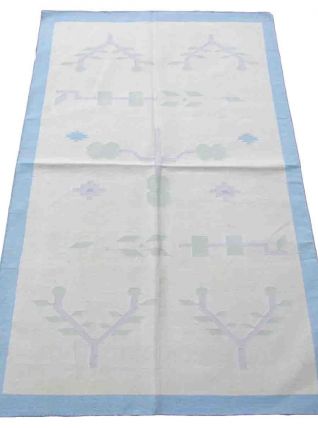 Tapis vintage Indien Dhurri fait main, 1Q17
