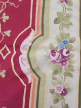 Tapis vintage Français Aubusson fait main, 1Q21