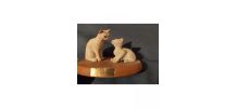 Figurine Petit chat "L'amour maternel"