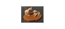 Figurine Petit chat "L'amour maternel"