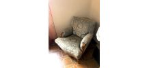 Fauteuils en velours de Gênes et Merisier style régence