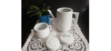 Cafetière, théière et son sucrier Limoges années 60