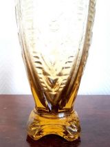 Vase art déco jaune 