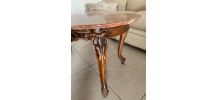 Table basse bois avec plateau en marbre