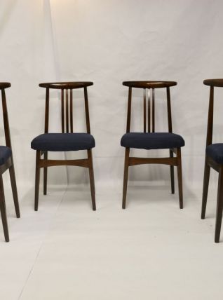 Lot de 4 chaises année 60/70 M. Zieliński type 200/100B .Ref