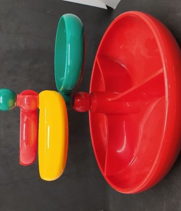 Service aperitf multi couleur vintage