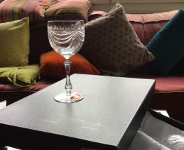 6 verres à vin en cristal