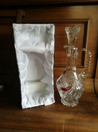 ANCIENNE CARAFE AIGUIÈRE A VIN CRISTAL
