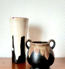 Lot de céramiques vintage Denbac art déco