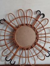 Miroir bambou vintage 