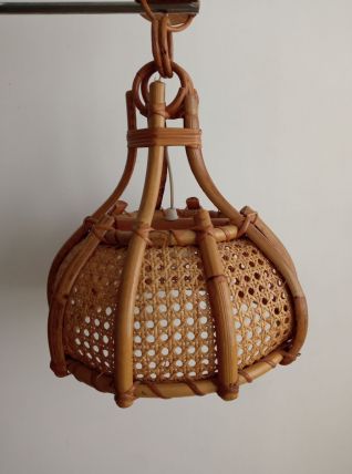 Suspension bambou vintage 