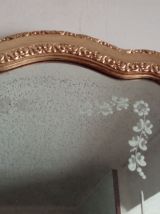 Miroir ancien doré bois