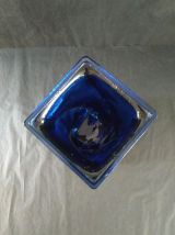 Vase en verre torsadé design