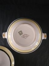 Soupière Salins Texas jaune 1950