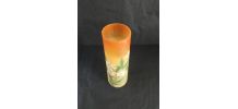 Vase en patte de verre 1900 signé