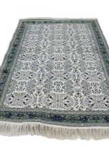 Vintage tapis persan oriental tunisien en laine nouée main