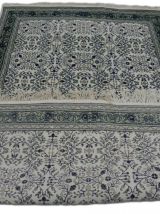 Vintage tapis persan oriental tunisien en laine nouée main