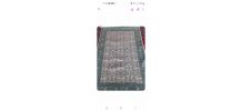 Vintage tapis persan oriental tunisien en laine nouée main