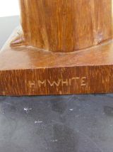 Vierge à l'enfant  en bois 