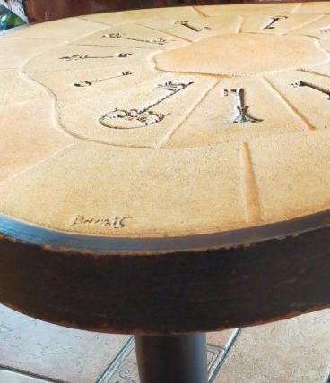 TABLE BASSE SIGNÉ BARROIS ANNÉE 60 ( VALLAURIS )