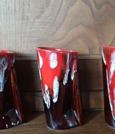 3 vases vintage 