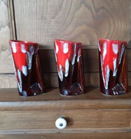 3 vases vintage 