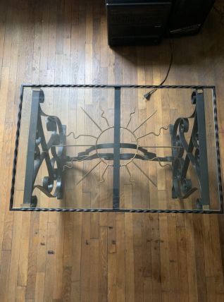 Table basse fer forger 