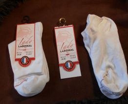 2 PAIRES DE SOCQUETTES BLANC LABONAL NEUF ETIQUETTES T 36-38