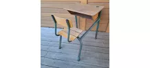 Bureau scolaire vintage 1 place