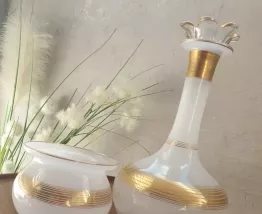 duo carafe opaline