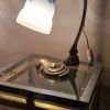 grande lampe bronze art nouveau  non signé,39x24,,,bon etat 
