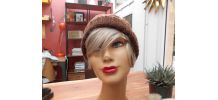 BONNET MARRON VINTAGE ANNEE 60 QUASI NEUF AVEC SON POMPON