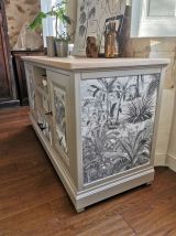 Buffet bois massif esprit jungle