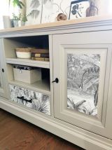 Buffet bois massif esprit jungle