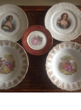 5 assiettes anciennes 12e Limoges Winterling ...