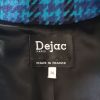 Manteau vintage 70 DEJAC carreaux bleus 