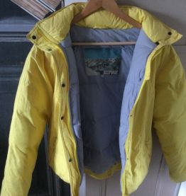 Blouson vintage coton et duvet 