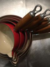 Set de 5 casseroles LE CREUSET rouges  ! 