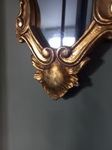 Très Joli Miroir Vintage Doré à la feuille