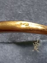  bague or 18k avec une belle aigue marine 