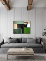 Art abstrait vert