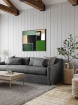 Art abstrait vert