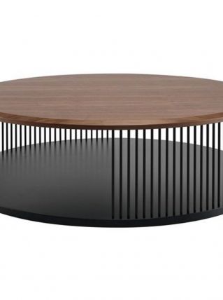 Table basse plateau noyer laqué marque WEWOOD