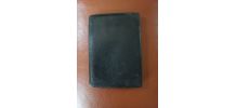 Porte feuille en lézard noir vintage 1960