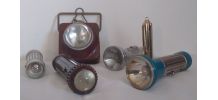 Lot 6 lampes et torches de poche vintage