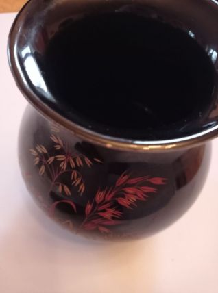 Vase signé et numéroté de la manufacture St Clément.