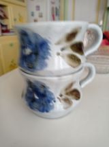 2 tasses céramique Vallauris signées Albert Thiry 