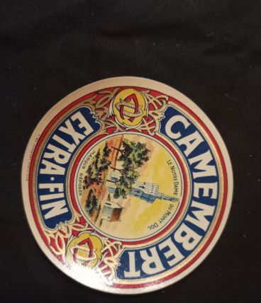 Etiquette des années 1940-1960 à fromage camembert 