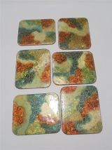 Lot de 6 sous-verre 